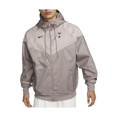 Nike Tottenham Hotspur Essentials Windrunner Hooded Football Jacket Grey Beige FD8375-272