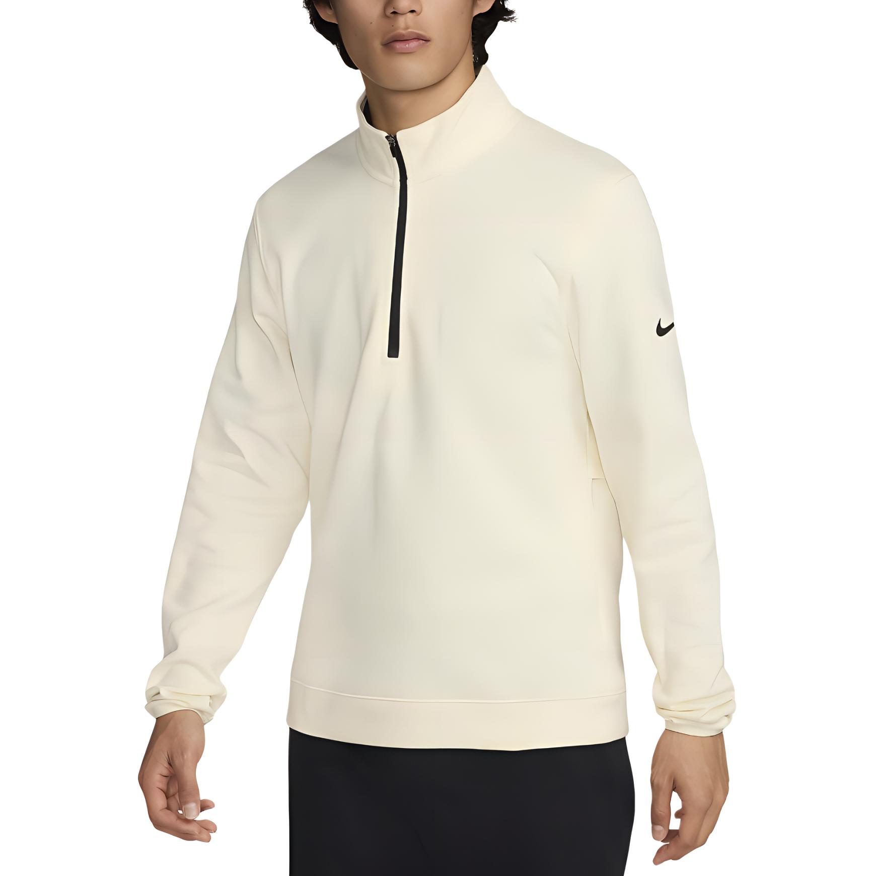 Nike Tour Half-Zip Golf Pullover Sweatshirt Coconut Milk FQ0473-113