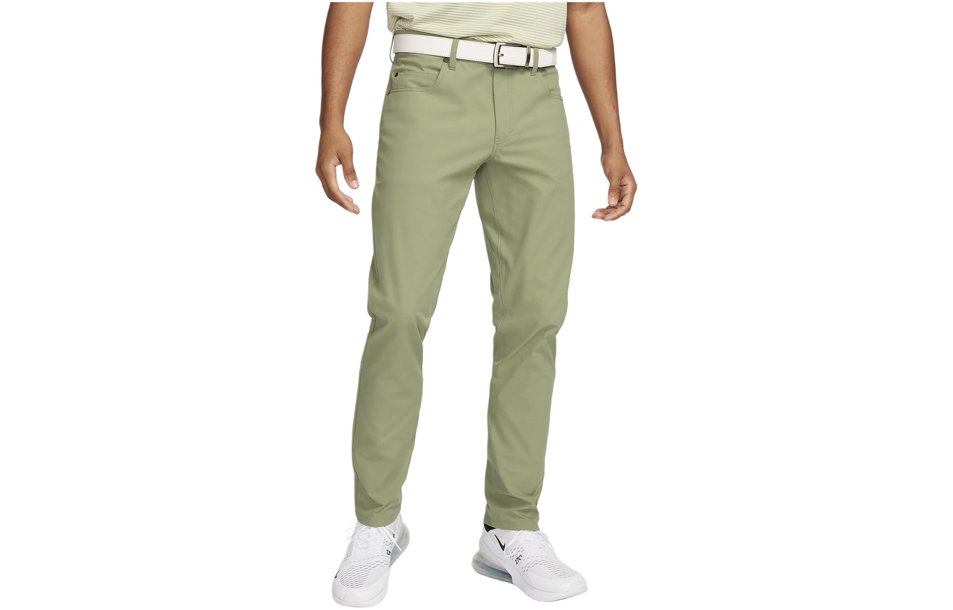 Nike Tour Repel Solid Mid-Rise Zip Pants Green Casual Pants FD5615-386