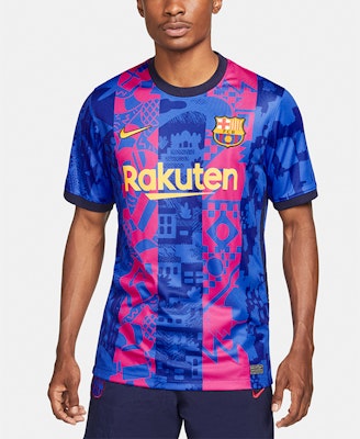 Nike 訓練復古短袖足球球衣 SW 球迷版 21-22 巴薩藍 男款 DB5896-406 Shop Nike 訓練復古短袖足球球衣 SW 球迷版 21-22 巴薩藍 男款 DB5896-406