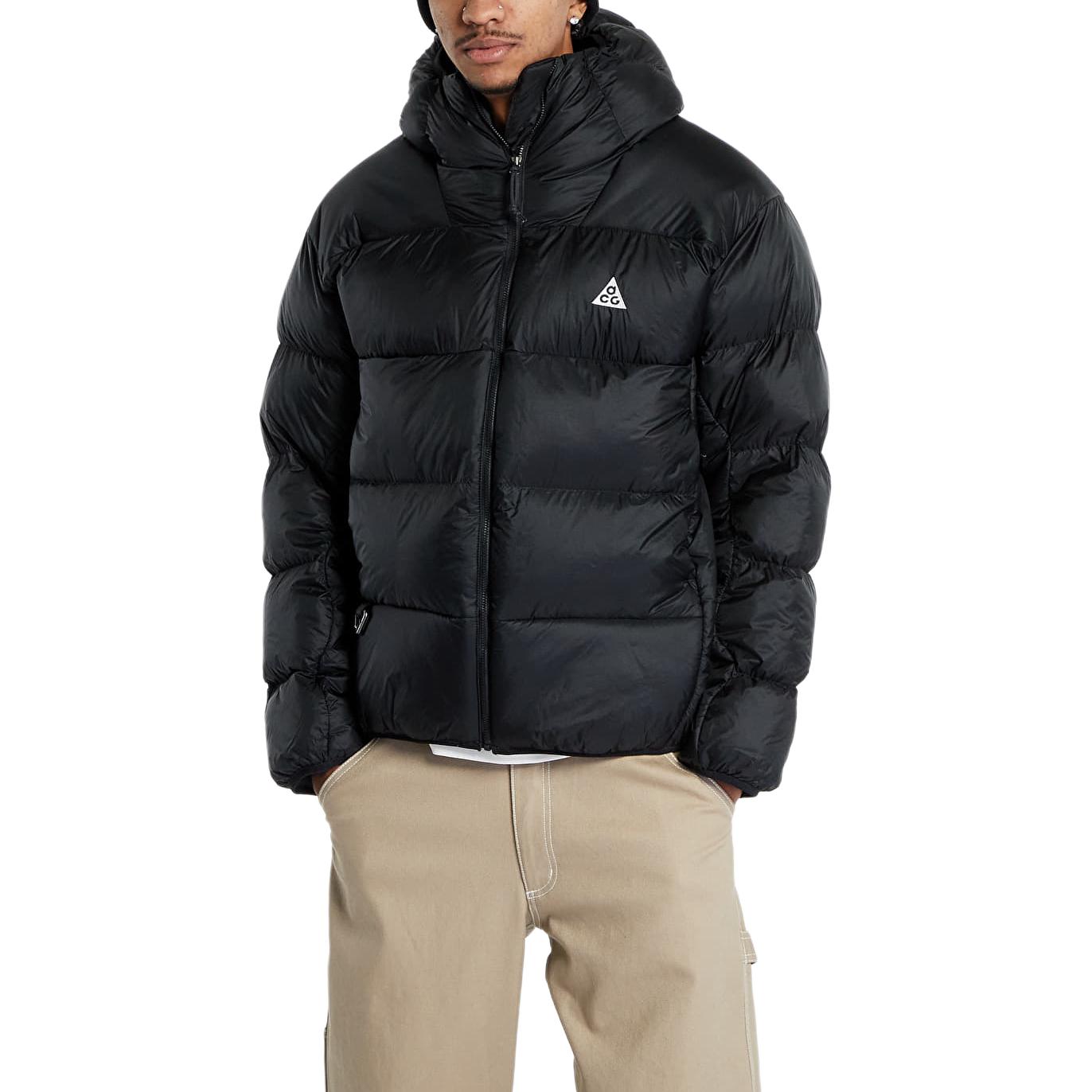 Nike Unisex Black Puffer Jacket with Logo and High Collar Zip Design DH3070-011 圖 4