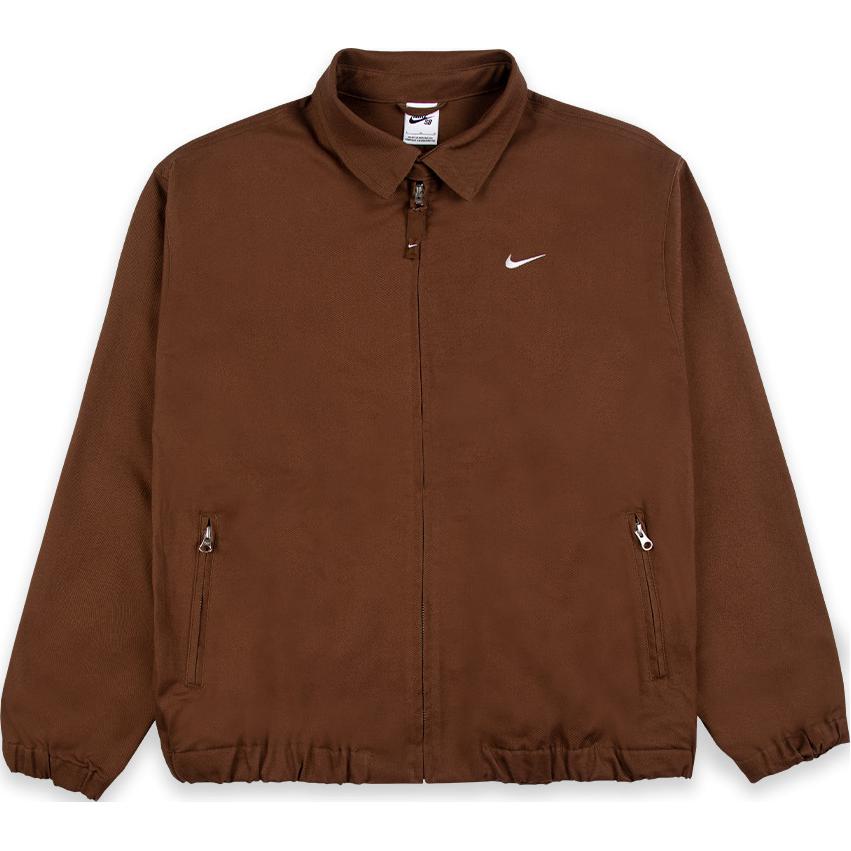 Buy Nike Unisex Brown Solid Logo Casual Polo Jacket DQ6335-259