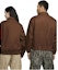 Lookbook Nike Unisex Brown Solid Logo Casual Polo Jacket DQ6335-259
