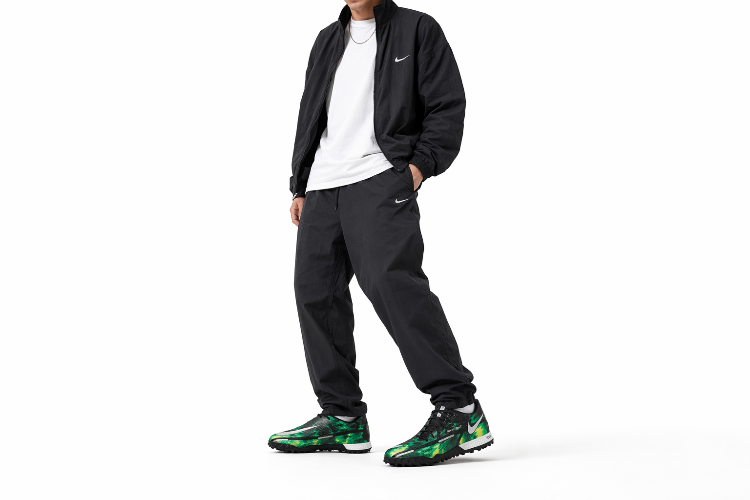 Order Nike Phantom GT2 SW TF Chaussures de Football Vertes Unisexes Turf DM0735-003