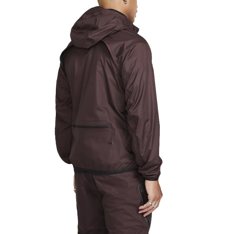 Nike Unisex Solid Color Zip Hoodie Jacket - Reddish Brown DR2618-646 圖 4