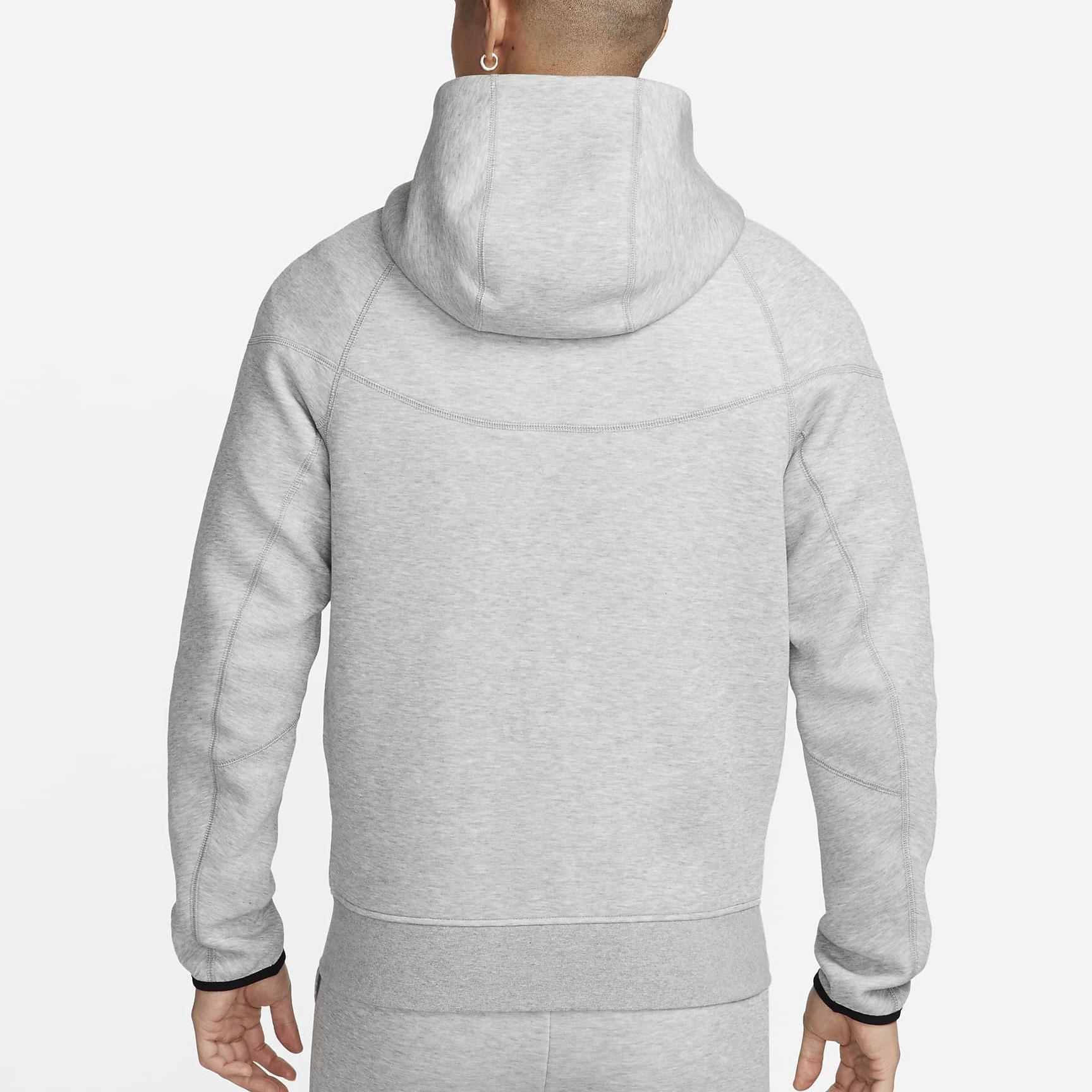 Nike Unisex Solid Gray Double-Zip Hoodie Jacket FB7922-063 圖 6