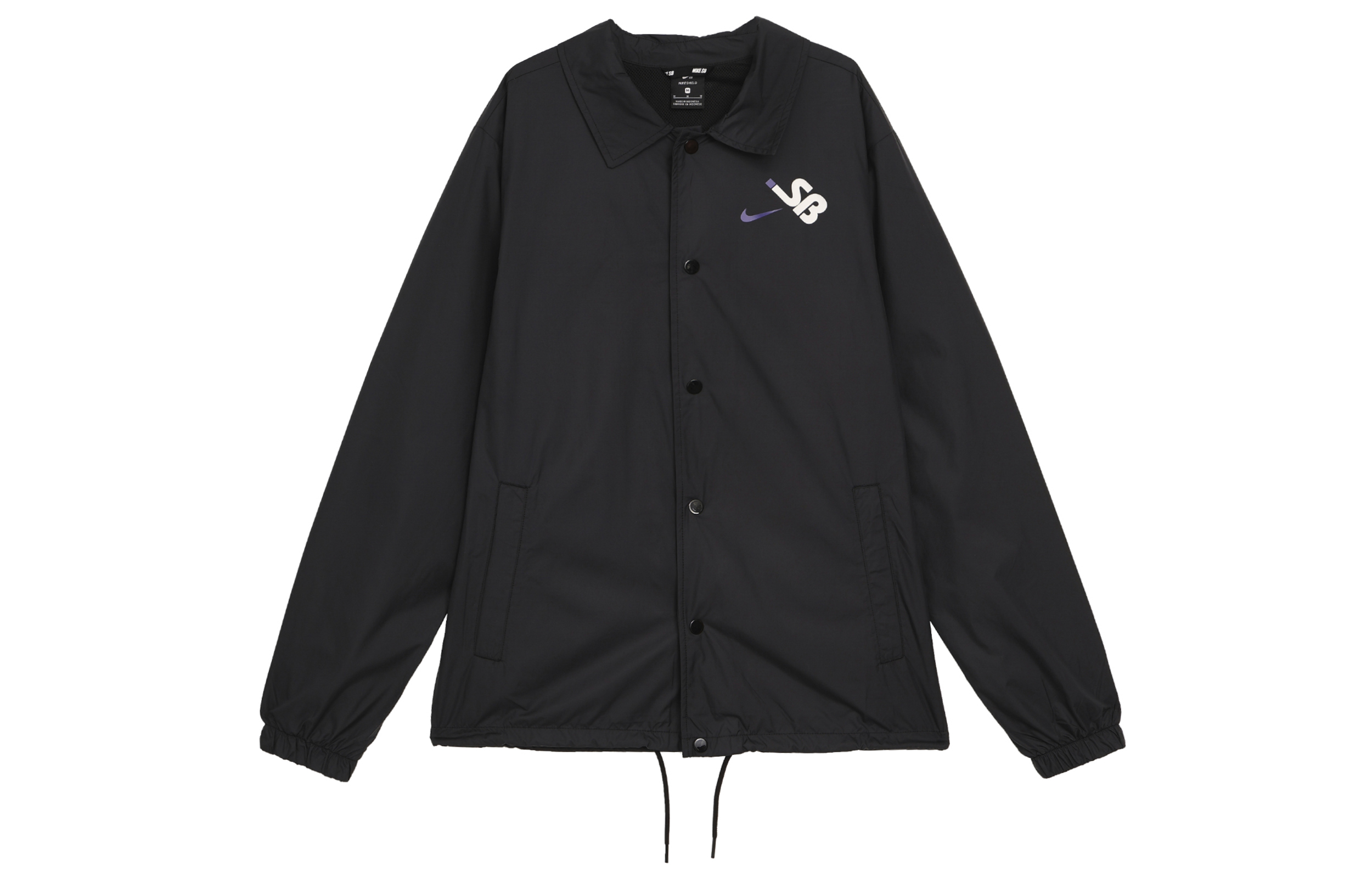 Nike Unisex Stylish Black Long-Sleeve Jacket with Turn-Down Collar BV8739-010