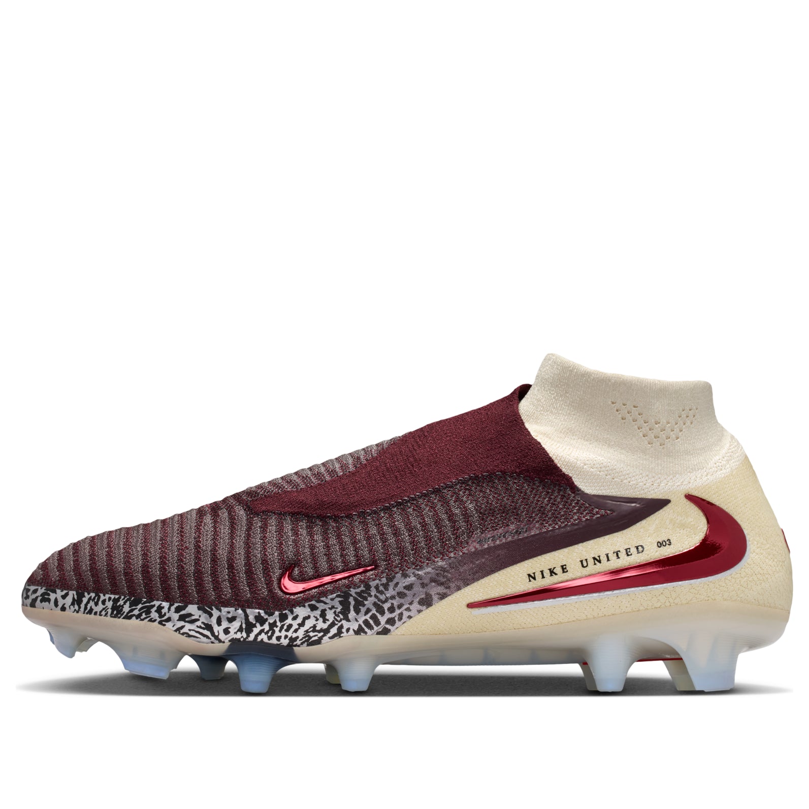 Nike United Phantom 6 High Elite FG 'Burgundy Crush Fossil University Red' IO8445-661