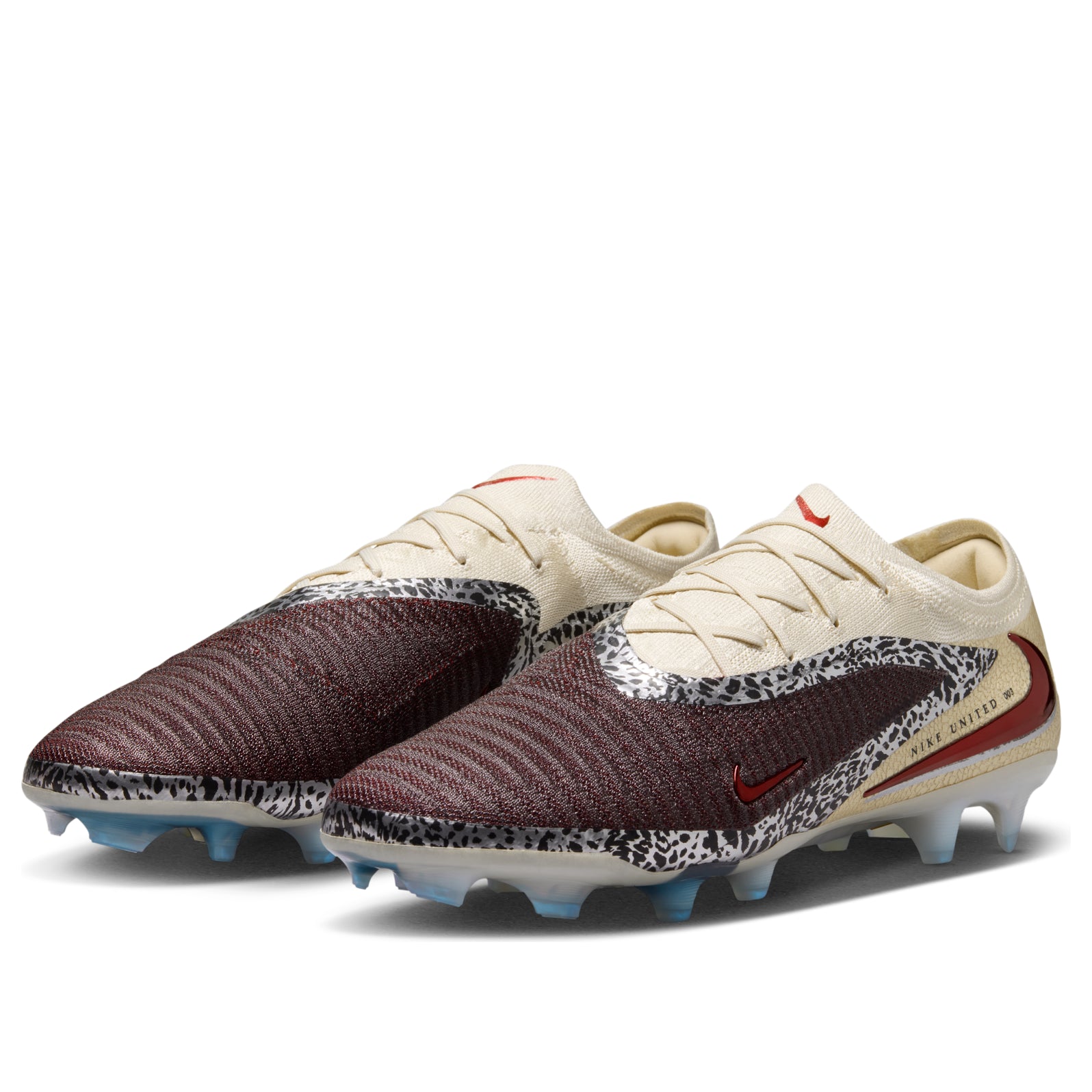 Shop Nike United Phantom 6 Low Elite FG ''Burgundy Crush Fossil University Red'' Herren IO8444-661