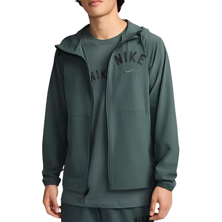 Shop Nike Unlimited RPL Swoosh 連帽外套 綠色/黑色 FZ1071-338