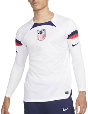 Nike USA Home Long-Sleeve Soccer Jersey Fan Version White 2022/23 Qatar World Cup DN0673-101 Order Nike USA Home Long-Sleeve Soccer Jersey Fan Version White 2022/23 Qatar World Cup DN0673-101