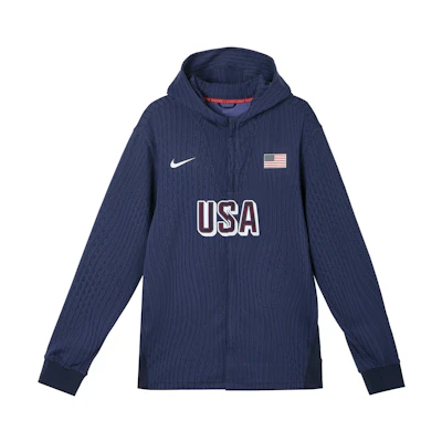 Nike USA Olympic Basketball Hoodie Obsidian/White FQ0306-451