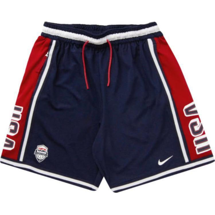 Nike USAB  Basketball Pants Obsidian/Gym Red/White Olympic Series Sweat-Wicking FQ0328-451