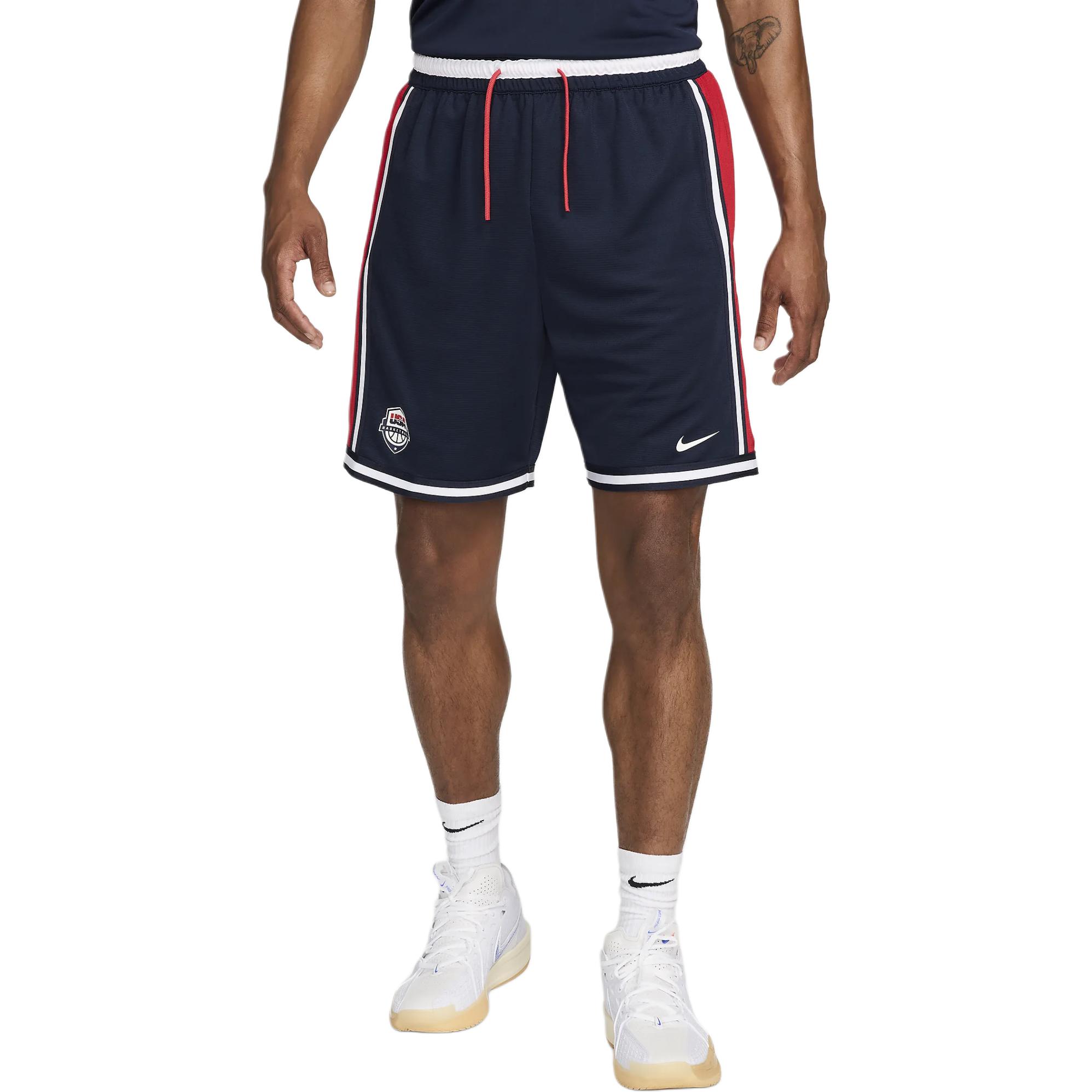 Order Nike USAB Celana Basket Obsidian/Gym Red/White Seri Olympic Sweat-Wicking FQ0328-451
