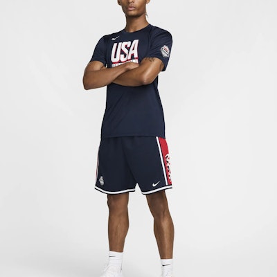 Nike USAB Celana Basket Obsidian/Gym Red/White Seri Olympic Sweat-Wicking FQ0328-451 Lookbook Nike USAB Celana Basket Obsidian/Gym Red/White Seri Olympic Sweat-Wicking FQ0328-451