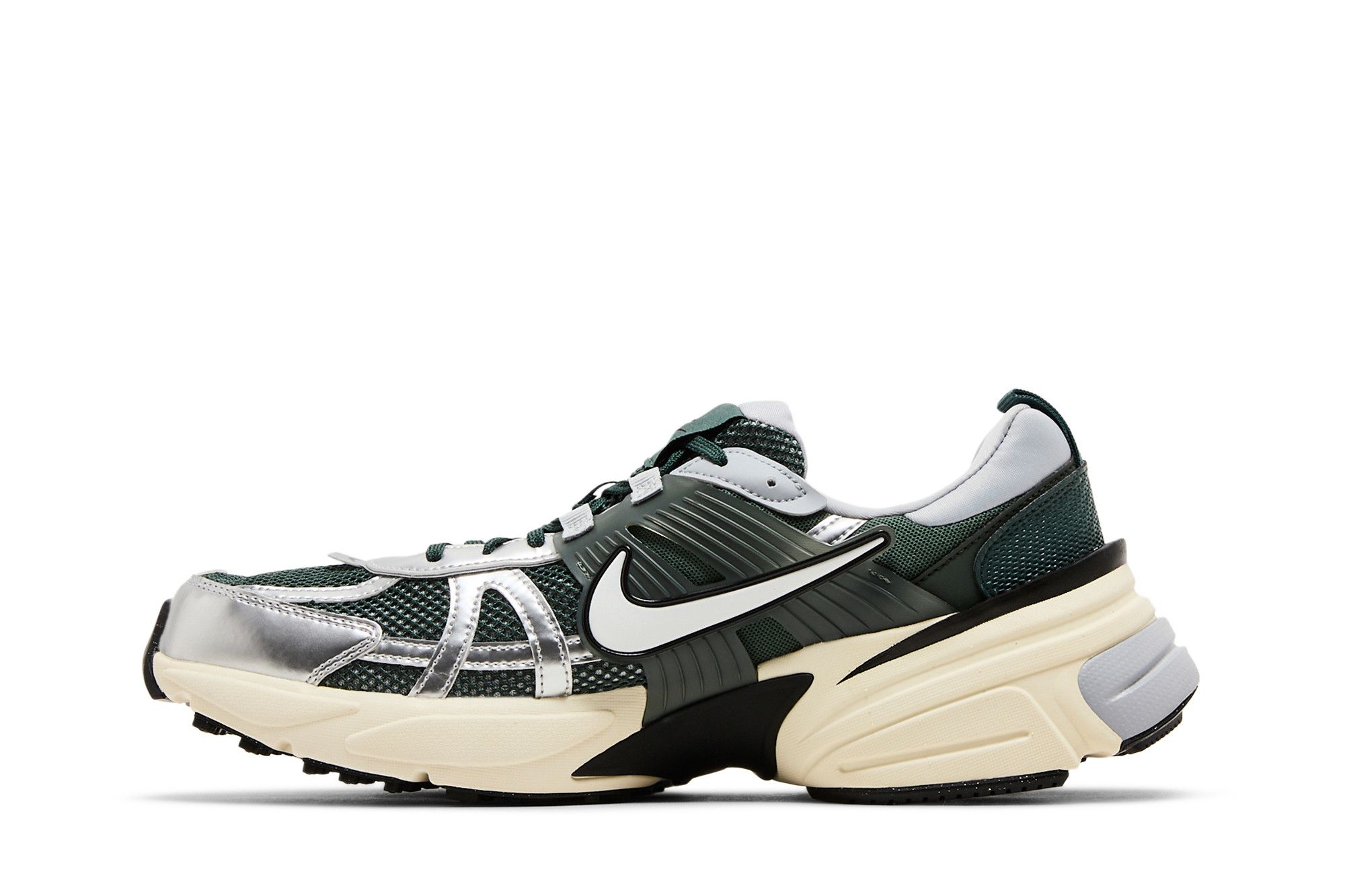 Lookbook Nike V2K Run 舒適萬用 減震防滑耐磨透氣 低筒 生活休閒鞋 男款 灰綠