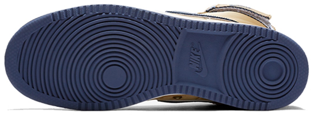 Nike Vandal High Supreme 'Gold and Navy' AH8652-700 Details for Nike Vandal High Supreme 'Gold and Navy' AH8652-700