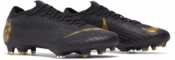 Cheap Nike Vapor 12 刺客 12 Elite FG 硬地足球鞋 黑金