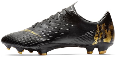 Nike Vapor 12 Pro FG 'Black Metallic Vivid Gold' AH7382-077 Nike Vapor 12 Pro FG 'Black Metallic Vivid Gold' AH7382-077