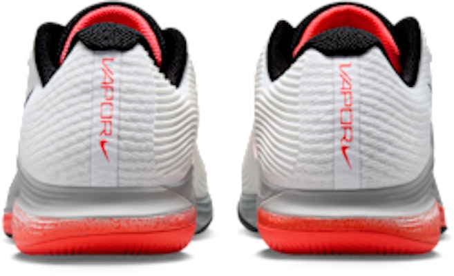 Nike Vapor 12 White/Wolf Grey/Hot Lava IB2534-100 Details for Nike Vapor 12 White/Wolf Grey/Hot Lava IB2534-100