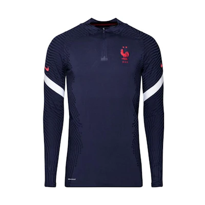 Nike Vaporknit France National Team Player Training Jersey Blue Long Sleeve Tee CD2170-498