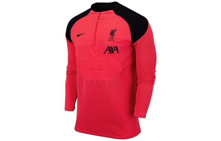 Nike Vaporknit Strike Liverpool Half-Zip Football Training Top Red () CZ3407-645