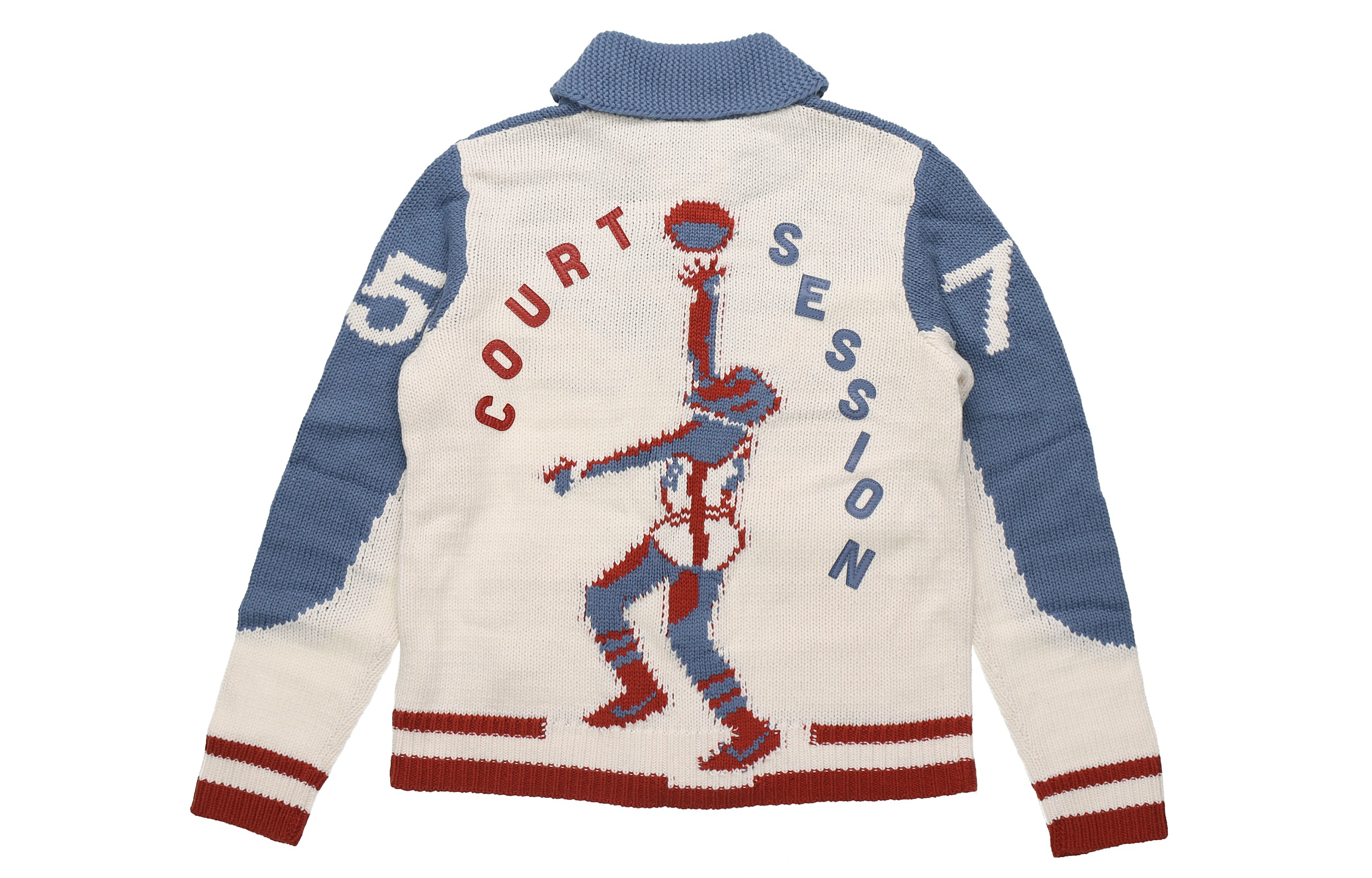 Lookbook Nike Varsity Zip-Up Knit Cardigan Sweater Asia Blue/White BV4616-110