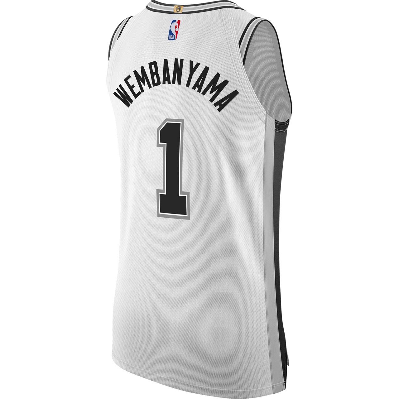 Lookbook ナイキ ヴィクター・ウェンバンヤマ サンアントニオスパーズ メンズバスケジャージ 白 CW3291-101