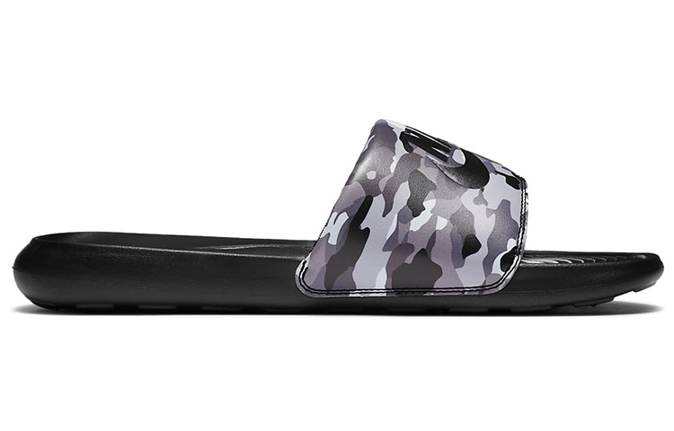 Order Nike Victori One Printed Slide 'Camo - Hitam Kelabu' CN9678-001