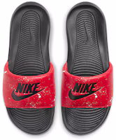 Lookbook Nike Victori One 紅黑 拖鞋