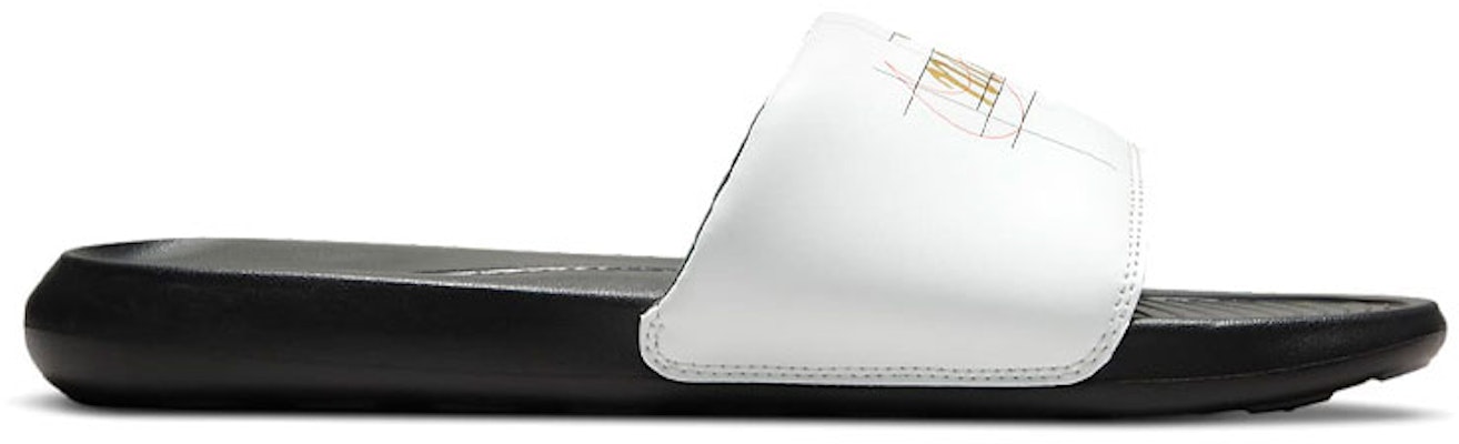 Nike Victori One Printed Slide 'White Metallic Gold' CN9678-103 Order Nike Victori One Printed Slide 'White Metallic Gold' CN9678-103