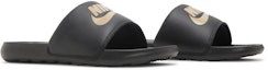 Cheap Nike Victori One Slide 'Hitam Emas Metalik' CN9675-006
