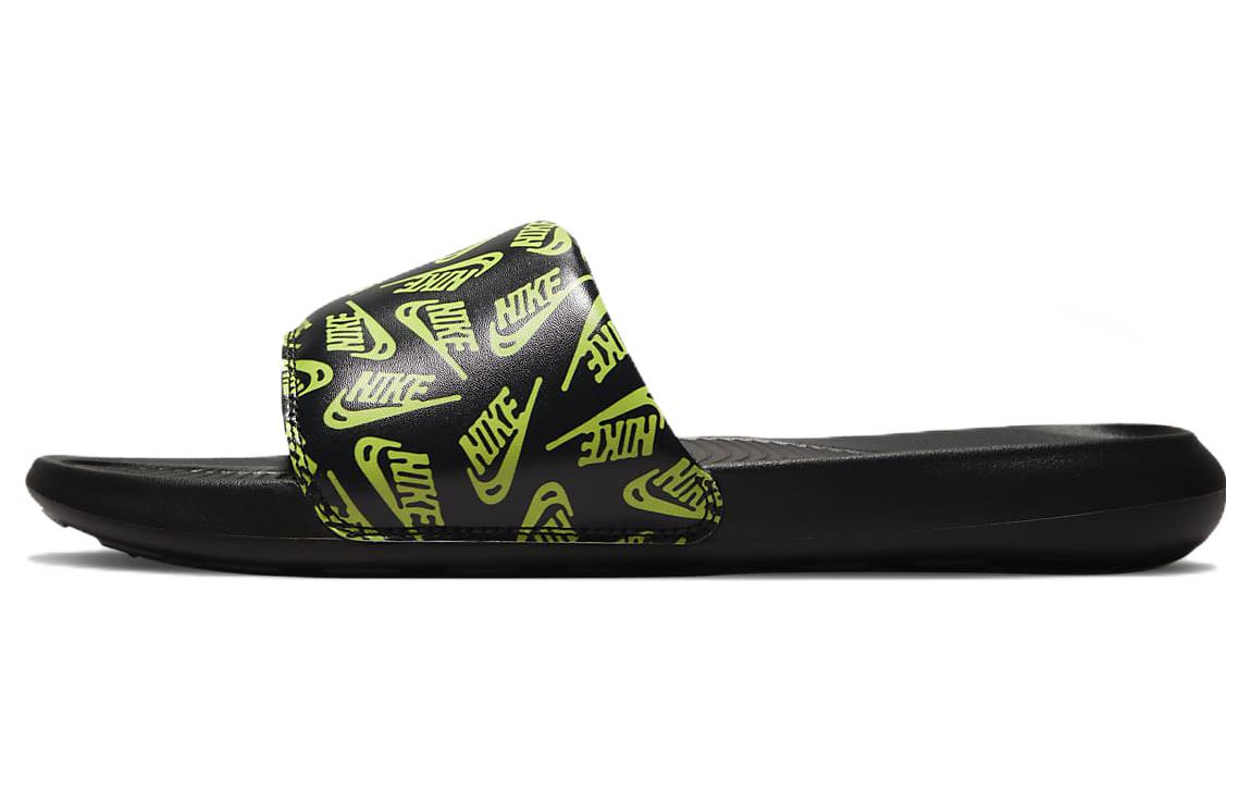 Buy Nike Victori One Slide 'Logo Berulang - Hitam Volt' CN9678-010