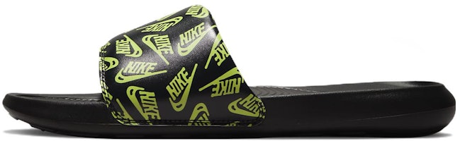 Nike Victori One Slide 'Repeat Logo - Black Volt' CN9678-010 Nike Victori One Slide 'Repeat Logo - Black Volt' CN9678-010