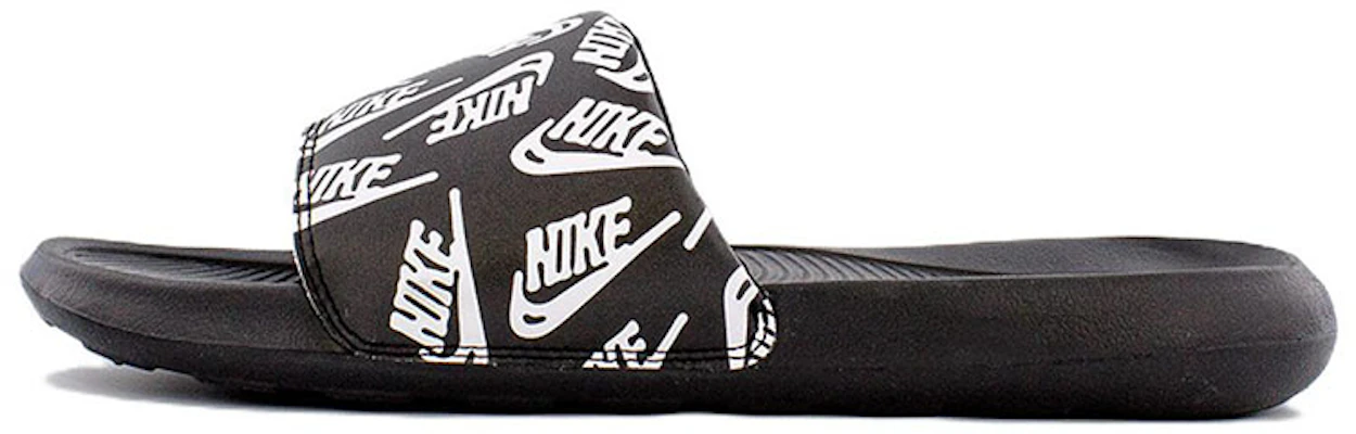 Nike Victori One Slide 'Logo Berulang - Hitam Putih' CN9678-008 Buy Nike Victori One Slide 'Logo Berulang - Hitam Putih' CN9678-008