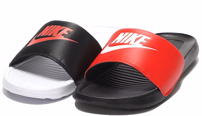 Nike Victori One Slide Mix Cozy Non-Slip Sports Black Red Sandals 'Red Black' DD0234-600 Lookbook Nike Victori One Slide Mix Cozy Non-Slip Sports Black Red Sandals 'Red Black' DD0234-600