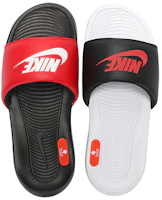 Shop Nike Victori One Slide Mix 舒適防滑運動涼鞋 黑紅
