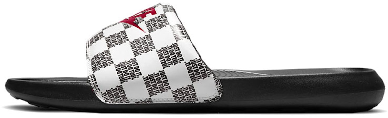 ナイキ ビクトリー ワン スライド "Just Do It" チェック (白/黒) CN9678-102 Buy ナイキ ビクトリー ワン スライド "Just Do It" チェック (白/黒) CN9678-102