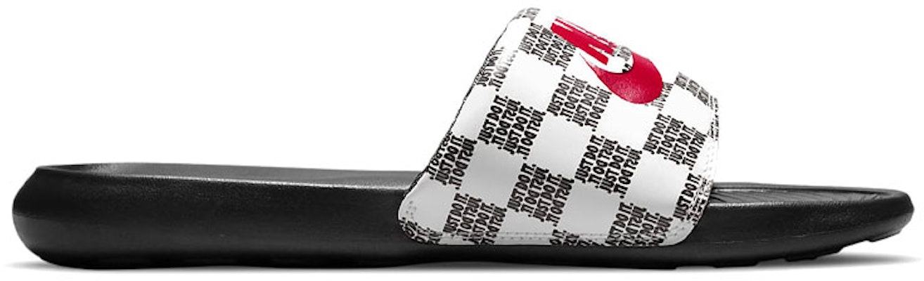 Nike Victori One Slide Print 'Just Do It Cuadros - Blanco Negro' CN9678-102 Order Nike Victori One Slide Print 'Just Do It Cuadros - Blanco Negro' CN9678-102