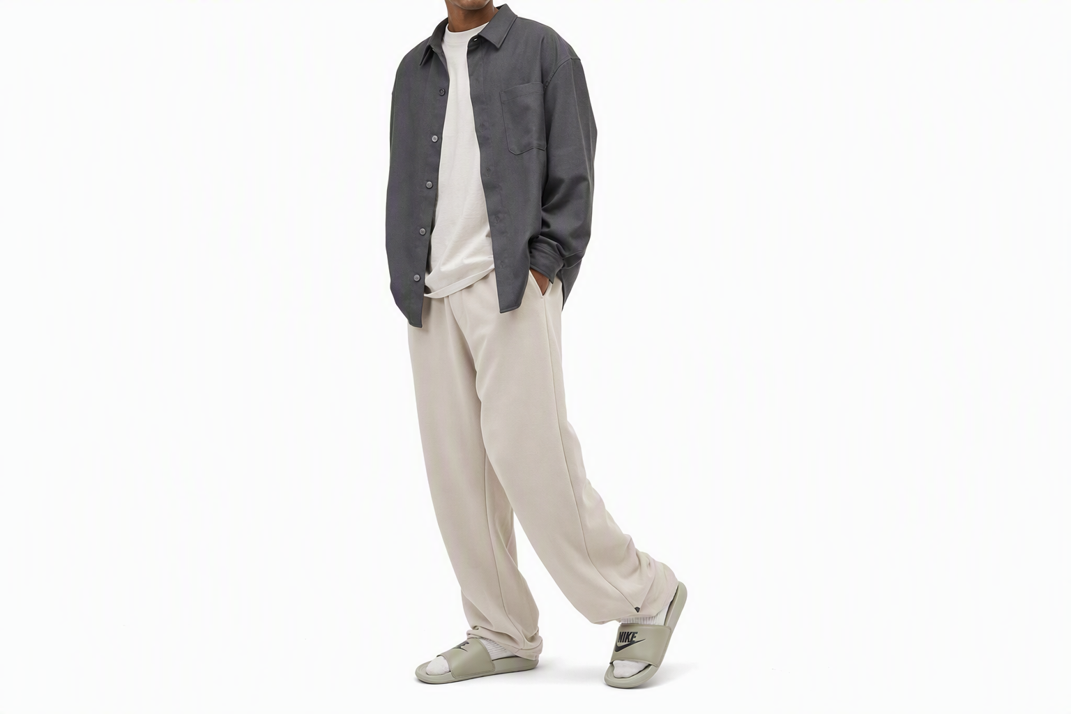 Order Nike Victori One 拖鞋 Spruce Fog 黑色 CN9675-305