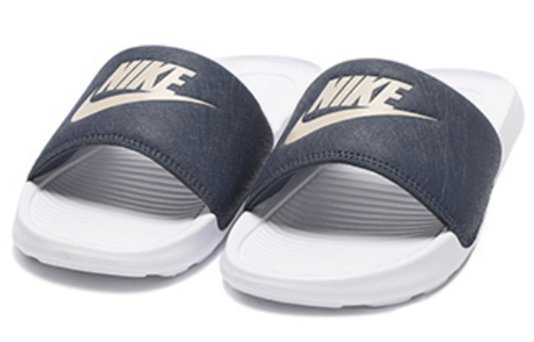 Lookbook Claquettes Nike Victori One Bleu/Blanc CN9675-103