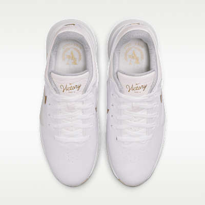 Shop Nike Victory Pro 4 Golf Shoes White/Metallic Gold IQ6775-100