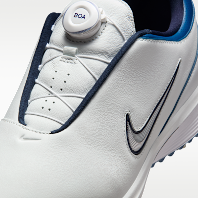 Cheap Zapatos de Golf Nike Victory Tour 4 BOA Blanco/Azul Corto/Plateado Metálico HM6545-102