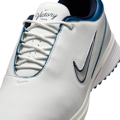 Cheap 耐克胜利巡回4代高尔夫鞋 白色/蓝色/金属银 HM6542-103