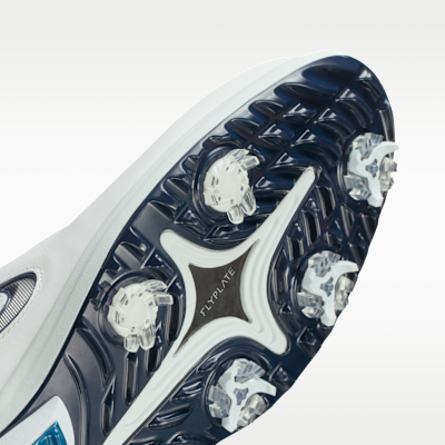 Sizing Zapatos de Golf Nike Victory Tour 4 Blanco Summit/Azul Corte/Plateado Metálico FZ4155-103