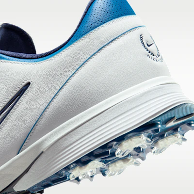 Zapatos de Golf Nike Victory Tour 4 Blanco Summit/Azul Corte/Plateado Metálico FZ4155-103 1