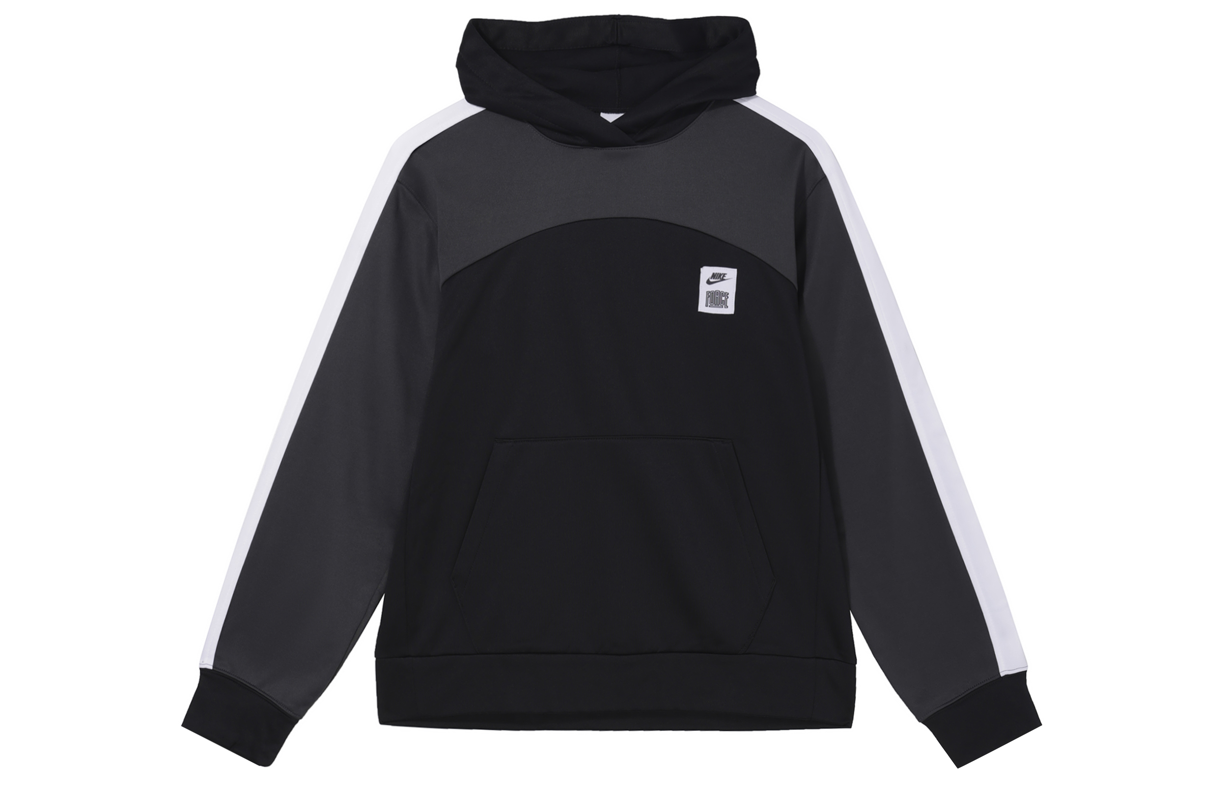 Nike Vintage Colorblock Logo Hoodie Black Men’s Long Sleeve Pullover DQ5837-010