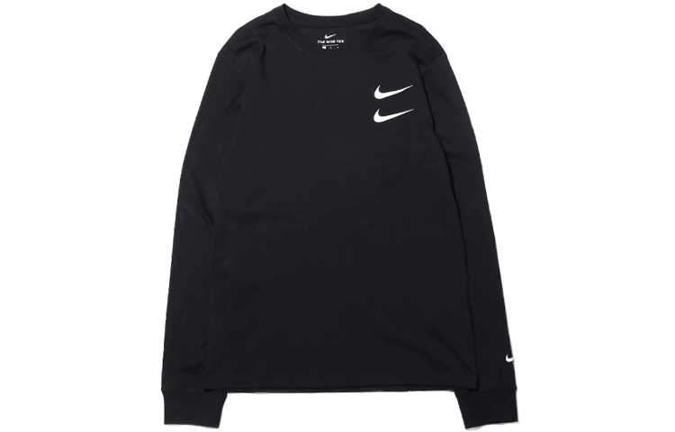 Order Camiseta Nike Vintage Negro de Manga Larga con Doble Swoosh y Diseño Gráfico. CK2260-010