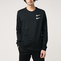 Camiseta Nike Vintage Negro de Manga Larga con Doble Swoosh y Diseño Gráfico. CK2260-010 Cheap Camiseta Nike Vintage Negro de Manga Larga con Doble Swoosh y Diseño Gráfico. CK2260-010
