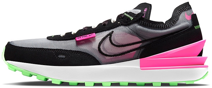 耐吉 Waffle One 輕便透氣 低筒拼色運動鞋 黑粉 Buy 耐吉 Waffle One 輕便透氣 低筒拼色運動鞋 黑粉